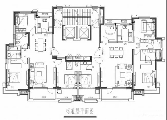 标准层平面图