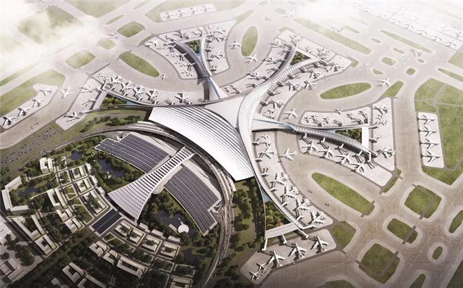北京新机场航站楼建筑投标方案8