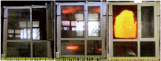 玻纤增强聚氨酯节能门窗耐火测试